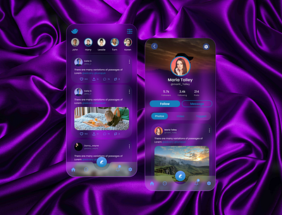 Social Media App Design app case study graphic design mobile ui ux