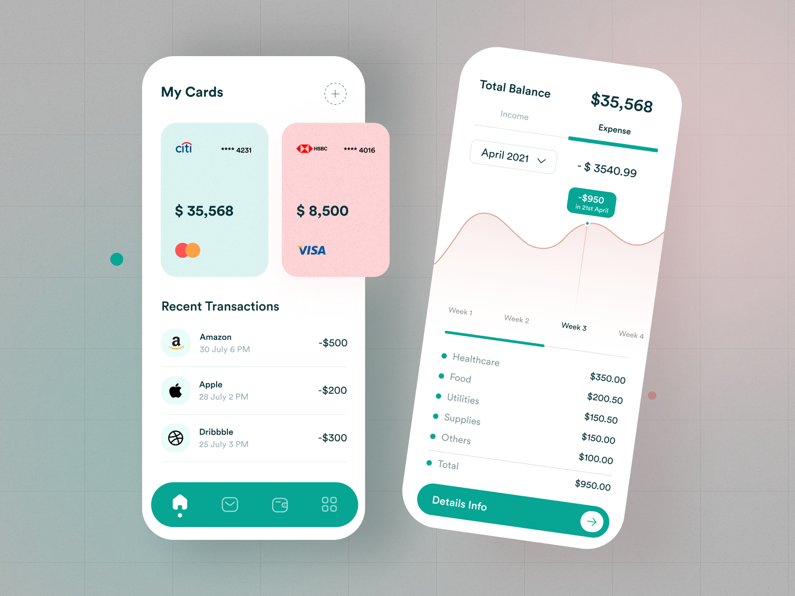 Finance Management Mobile App by ARC Digital Agency on Dribbble