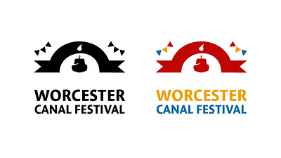 Worcester canal festival brand branding canal design graphic design logo vector worcester