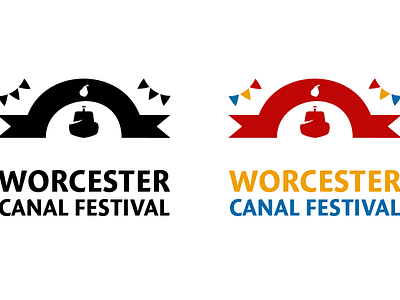 Worcester canal festival brand branding canal design graphic design logo vector worcester