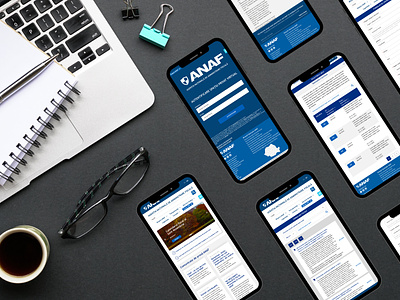 ANAF UI/UX Redesign - Online Platform app app design application design governmental platform mobile public platform ui uiux user experience user interface