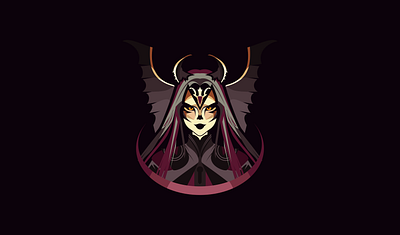 Monster Queen art logo character gaming geometric illustration logo mascot monster queen women