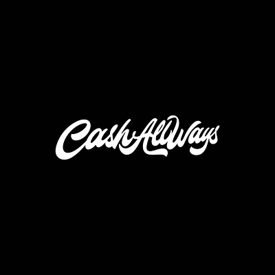 CashAllWays apparel business calligraphy cash clothing dollar lettering logo money