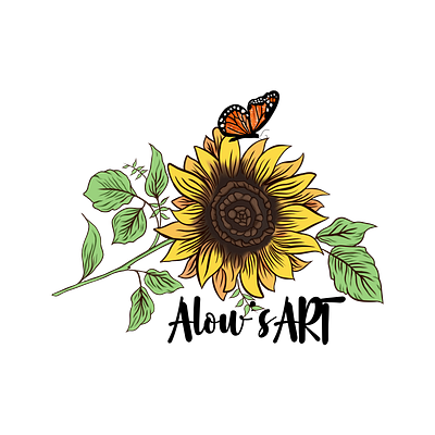 Flower Logo branding design flower graphic design identity illustration illustrations logo premium sunflower vector