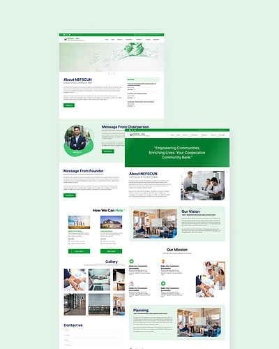 Co-Operative Website 💚 cooperative green green werbsite landing page landingpage ui website