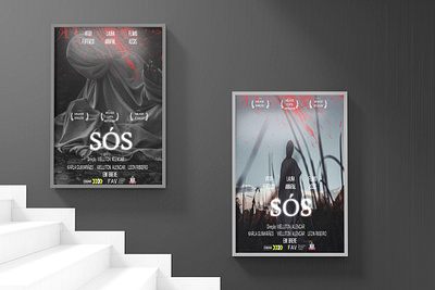 SÓS curta metragem - movie post design branding cinema design film graphic design logo movie post visual identity