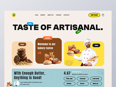 Bakery Website UI Design