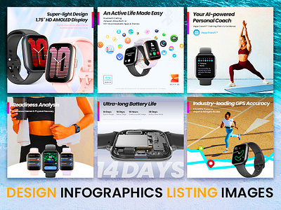 Amazon Listing Image || Infographics || lifestyle images amazon branding graphic design illustration image editing infographics vector