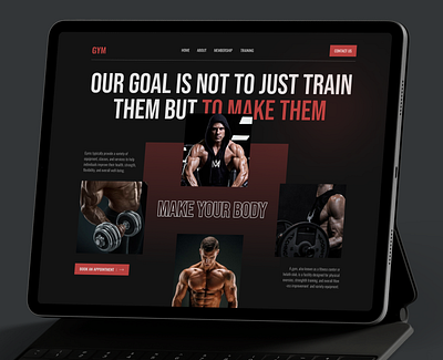 Gym & Fitness Landing Page creative ui design design figma gym website landing page landing page landing page design ui ui design ui landing page ux web design website website design