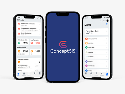 ConceptSis app conceptsis edtech ios mobile native ui uiux ux
