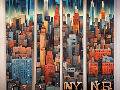 NewYork city aiart aiartist graphic design