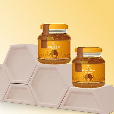 Queen Bee - packaging design bee branding design design packaging graphic design honey logo visual identity