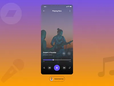 Music player ui design by GFXagency challenge design figma graphic design music player app ui uiux ux webdesign