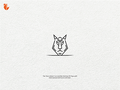 Zum Johan Logo bar beer branding branding kit graphic graphic design icon identity line art logo design logo designer logos modern logo monogram taproom logo tiger tiger line art tiger logo trend 2024 zum johan