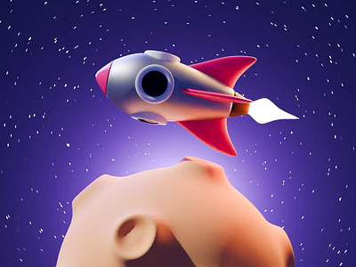 Space Animation Tutorial 3d animation blender illustration planet render rocket space stylized tutorial