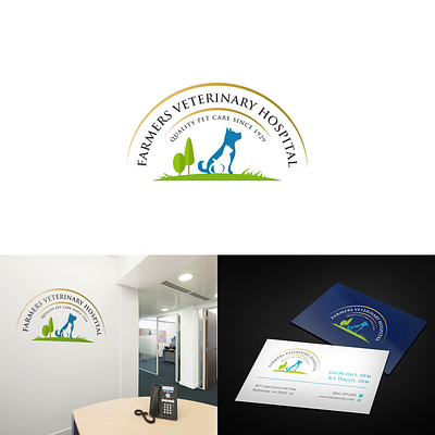 Farmers Veterinary Hospital Logo Design