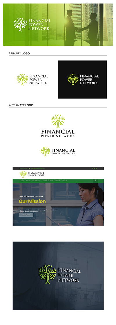 Financial Power Network Logo Design