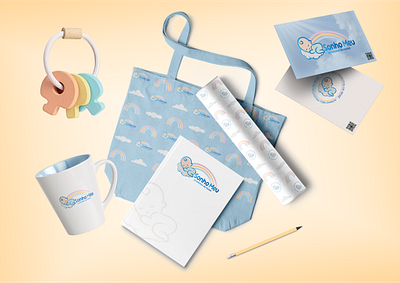 Sonho Meu produtos de bebê - visual identity baby branding clothes design graphic design logo store visual identity