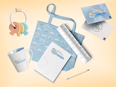 Sonho Meu produtos de bebê - visual identity baby branding clothes design graphic design logo store visual identity