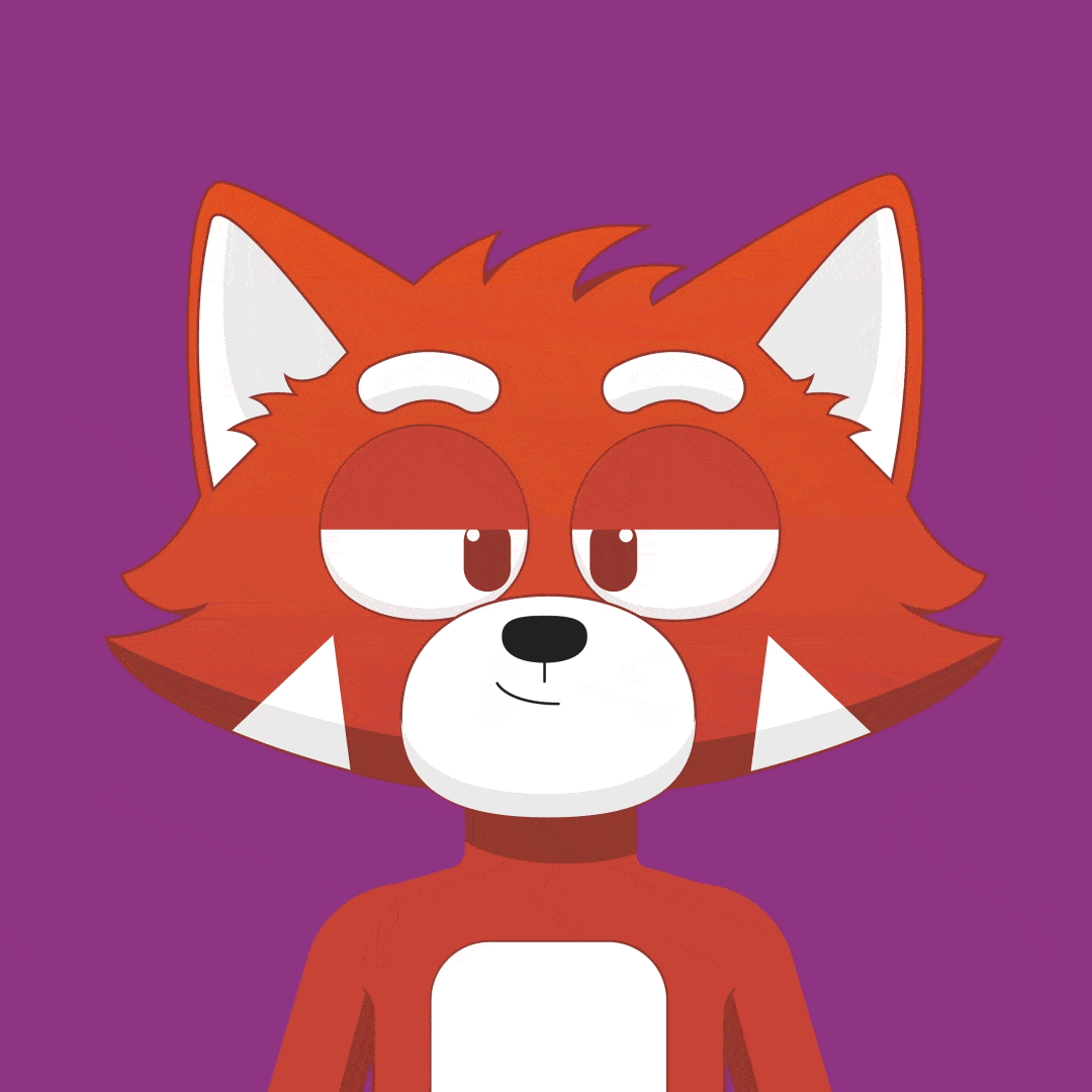 Red Panda adobe after effects after effects animation cartoon childrens book colorful cool cute expression eyes face head illustration kidlit motion graphics panda red red panda smile vector