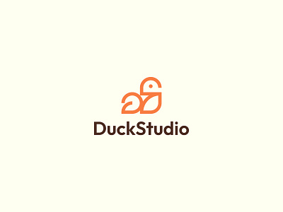 DuckStudio Logo | Duck Logo abstract abstract logo animal animal logo bird branding duck duck logo ducking geometric geometric logo logo logo design minimal