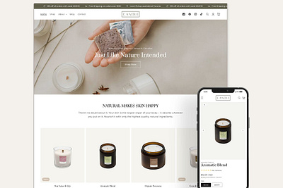 Candle - Beauty Shopify Theme beauty shopify theme beauty template candle website ecommerce template feminine shopify theme minimalist theme modern shopify theme shopify shopify customization shopify design shopify premade template shopify skincare shopify template shopify template design shopify theme shopify theme design shopify theme store shopify website shopify website design skincare shopify theme