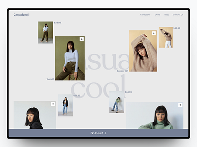 Casualcool - Fashion Store branding design fashion graphic design landing page shopify ui web design website
