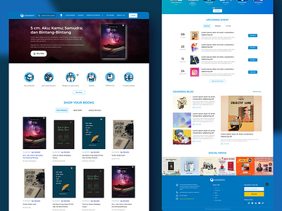 Bookstore Website Design Grasindo Gramedia apps bookstore commerce ecommerce graphic design ui uiux web website