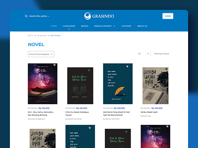 Bookstore Website Design Grasindo Gramedia apps apps design book bookstore commerce design ecommerce graphic design ui uiux web website