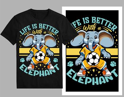 Life is better with a elephant T-Shirt Design cute elephant elephant art elephant cartoon elephant clipart elephant drawing elephant graphics elephant illustration elephant illustration for kids elephant logo design elephant print elephant sketch elephant t shirt elephant t shirt women shirt t shirt design tee the elephant trending tshirt typography design