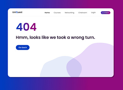 404 Page #DailyUI Challenge - 8 ui