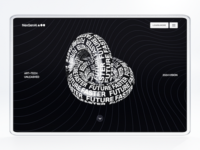 NexGenAI Landing Design artist clean design figma graphic design homepage inspiration modern ui ux vector web web designer website