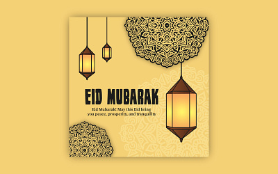 Premium Eid Greeting Cards Vector Template 3d ads banner branding cards eid eid card graphic design lamp trend wish wishing
