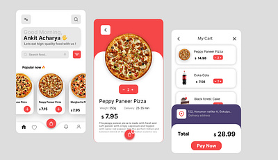 Recipe or Food Order UI Design -040 040 100days ofui appui dailyui dailyui040 day040 deliveryapp foodorderapp ui ui040 uiux