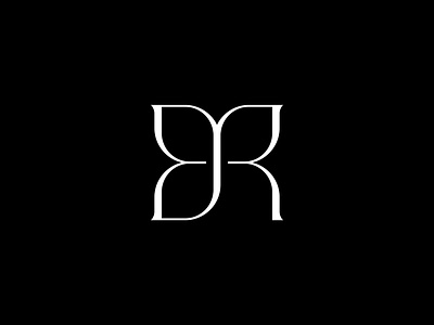 Butterfly Reign black and white br brand identity brand mark branding butterfly clothing dallas emblem fashion high end icon identity mark logo monogram symbol