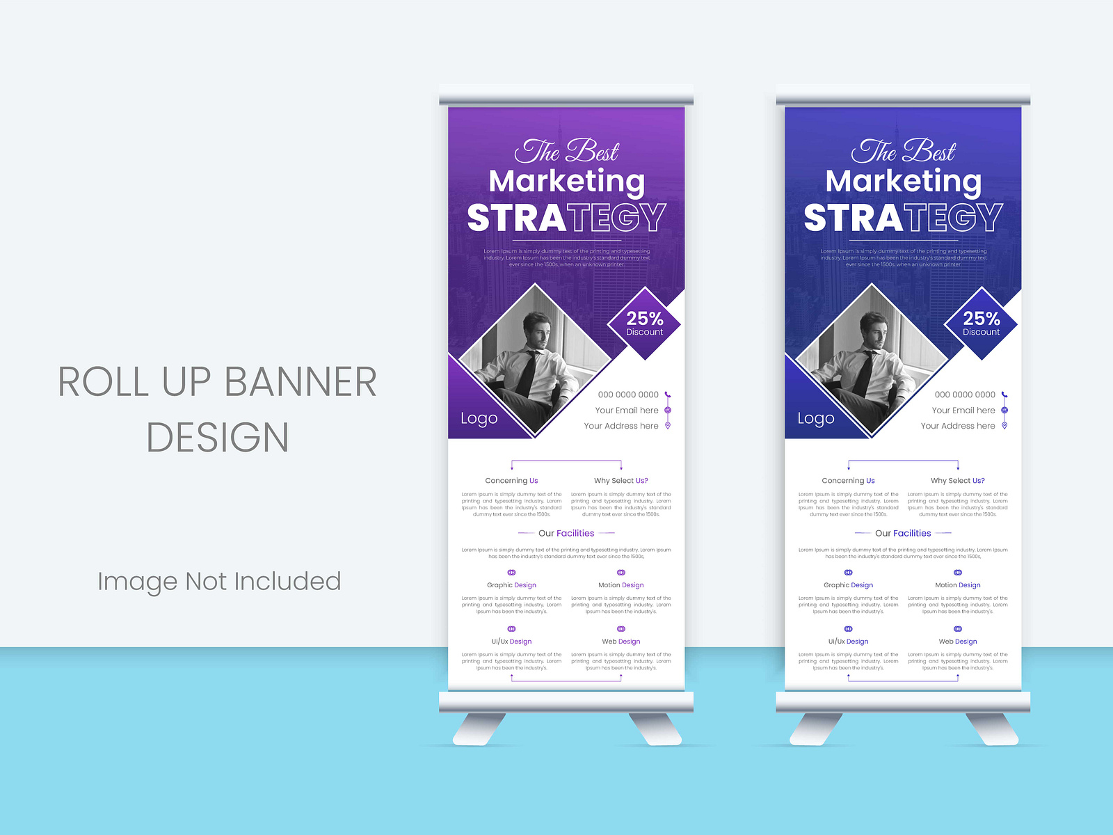 Roll Up Banner Design by Nahid Ahmed on Dribbble