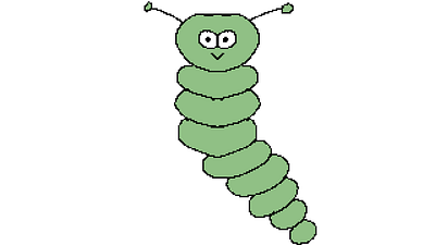 Cute Caterpillars animation anime caterpillar funny gifs green insect kids video