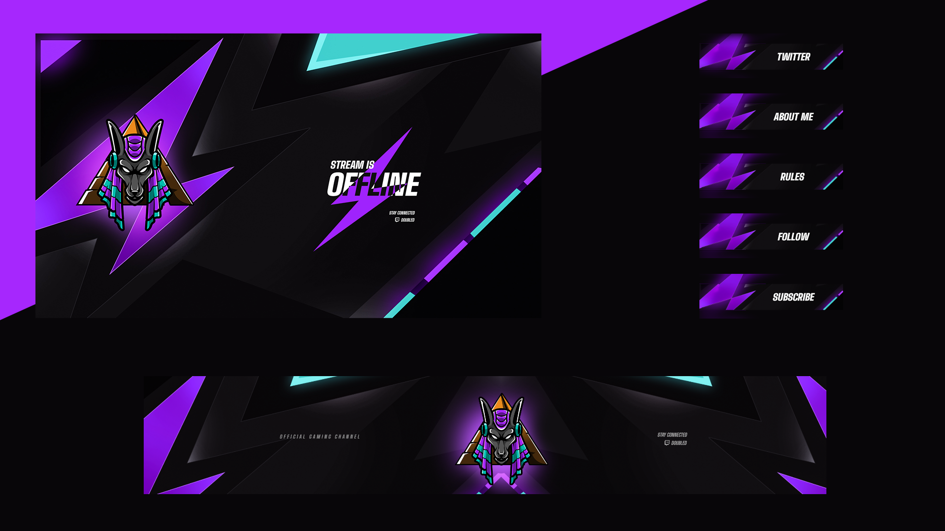 Example of Animated Twitch Overlay Design 