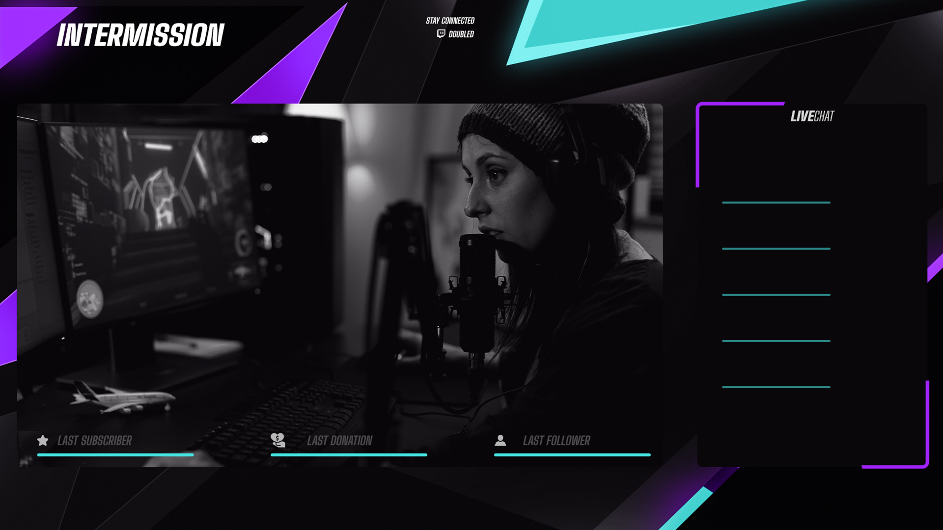 Example of Animated Twitch Overlay Design 