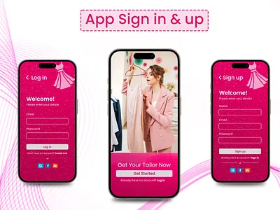 App Sign in and Sign up 3d app figma app interface app login app sign in banner design branding design figma app design graphic design photoshop poster design ui ui ux user experience user interface ux