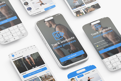 TrackIt - Workout Tracking App app fitness ui workout