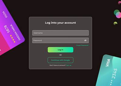 Virtual Credit Card Generating app app design ui uiux ux web