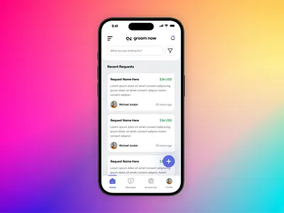 Groom Now | Ecommerce App | Service App app design app ui application design ecommerce app mobile app mobile application service app service provider ui uiux ux