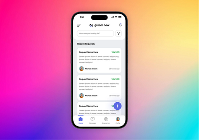 Groom Now | Ecommerce App | Service App app design app ui application design ecommerce app mobile app mobile application service app service provider ui uiux ux