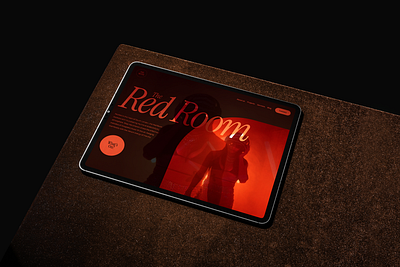 The Red Room design landing page ui web website