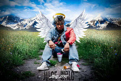 Juice WRLD Dedication Piece adobe adobe photoshop art graphic design juice wrld photo manipulation photoshop