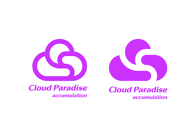 Cloud Patadise design icon illustration logo typography логотип