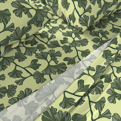 Botanical design botanical design fabric designer fabric pattern green leaves home decor interior design minimalist modern nature seamless pattern seasonal spring summer surface design textile design textile pattern designer tropical plants vector wallpaper design