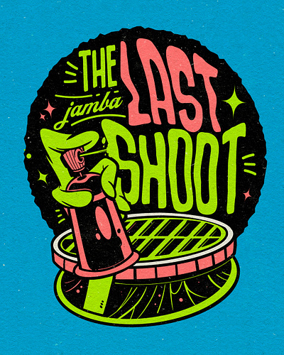 THE LAST SHOOT! illustration merche design vector illustration