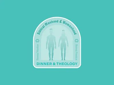 Biblical Manhood & Womanhood Sticker badge bible biblical branding christian engraving etching femininity manhood masculinity reformed sticker womanhood